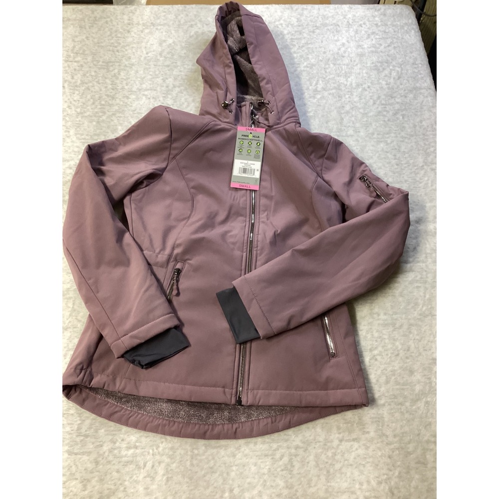 Free Country Women Softshell Jacket Vervain Purple Butterpile Fleece 583LOF5152S